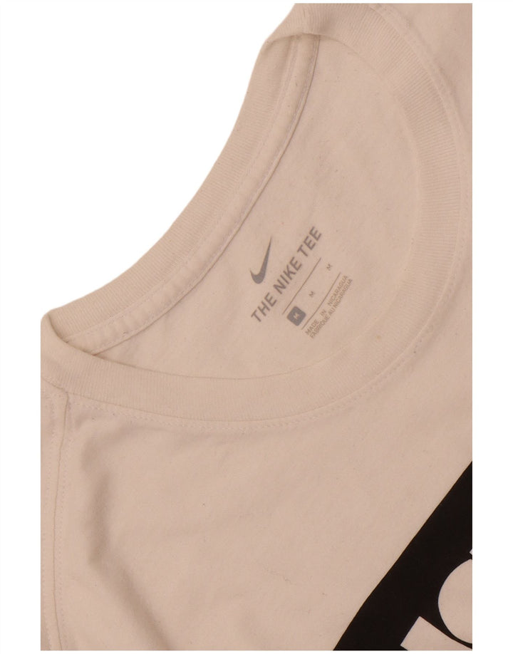 Tricou grafic pentru bărbați Nike Top Mediu Alb