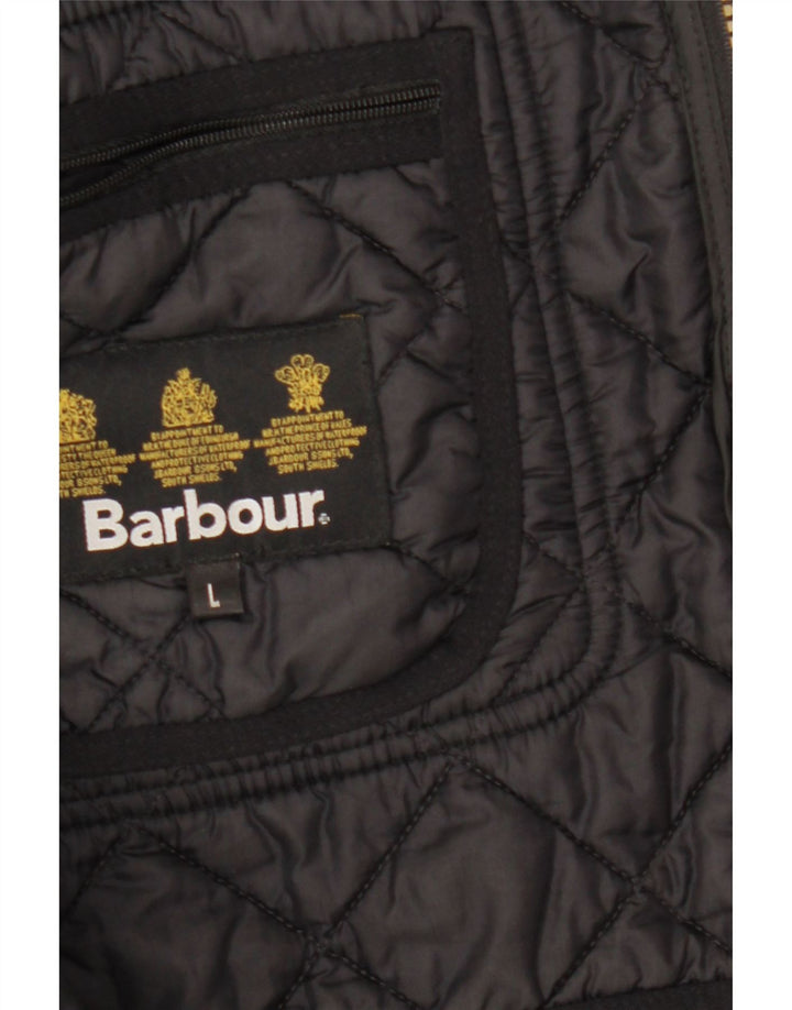 Pardesiu matlasat pentru bărbați Barbour UK 40 Poliester negru mare