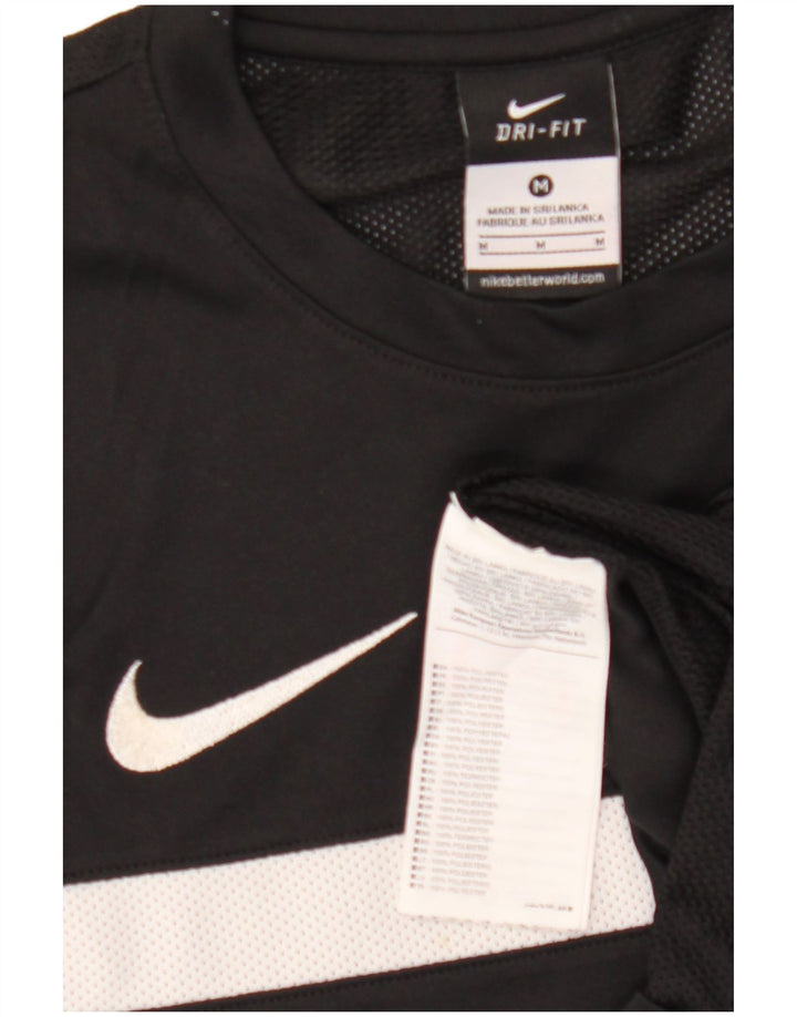 Tricou pentru bărbați Nike Top Mediu Negru Poliester Bloc de culoare