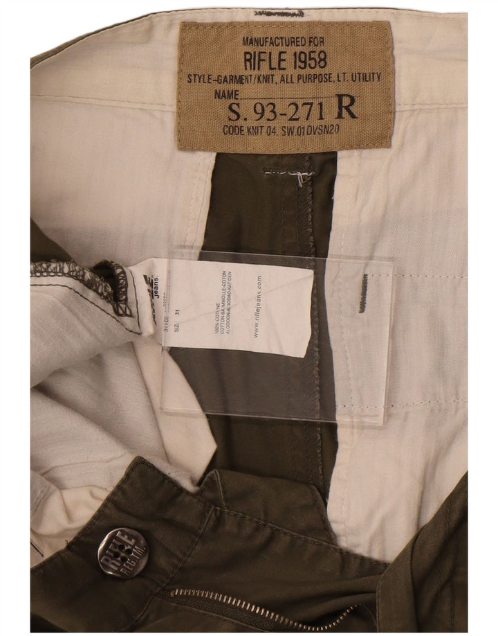 Pantaloni scurți chino pentru bărbați Rifle W31, bumbac mediu kaki