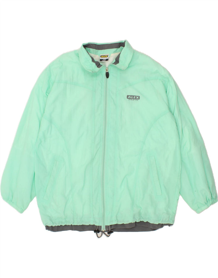 ALEX Womens Rain Jacket UK 18 XL Green Polyamide Vintage ALEX and Second-Hand ALEX from Messina Hembry 