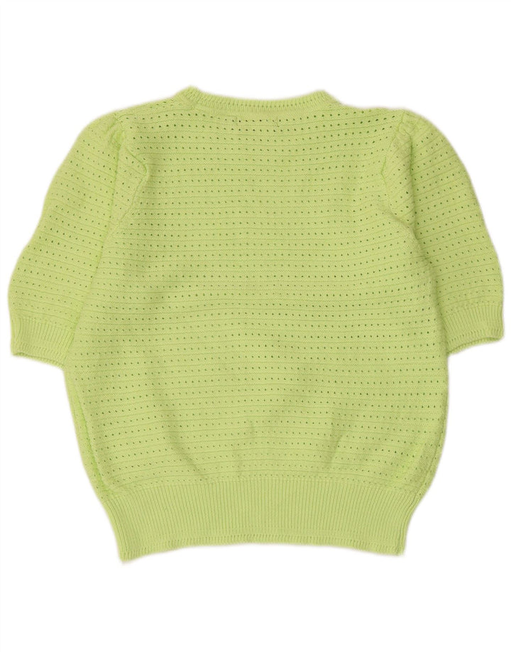 MARKS & SPENCER Pulover cu decolteu rotund pentru femei UK 14 Large Green