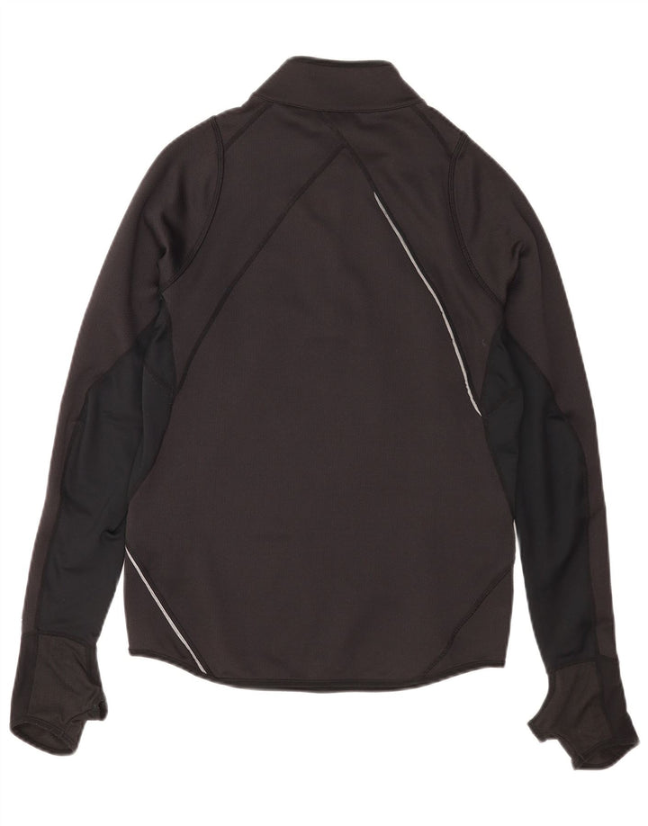 Top de trening Nike pentru bărbați, cu fermoar și gât, UK 36/38, negru, colorblock