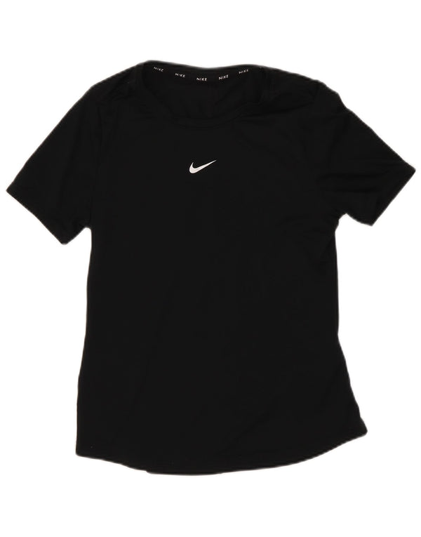 Tricou Nike Dri Fit pentru fete Top 10-11 ani Poliester negru mediu