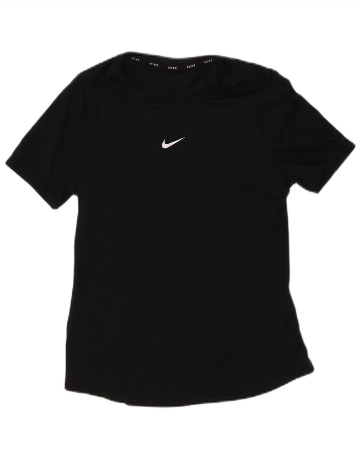 Tricou Nike Dri Fit pentru fete Top 10-11 ani Poliester negru mediu