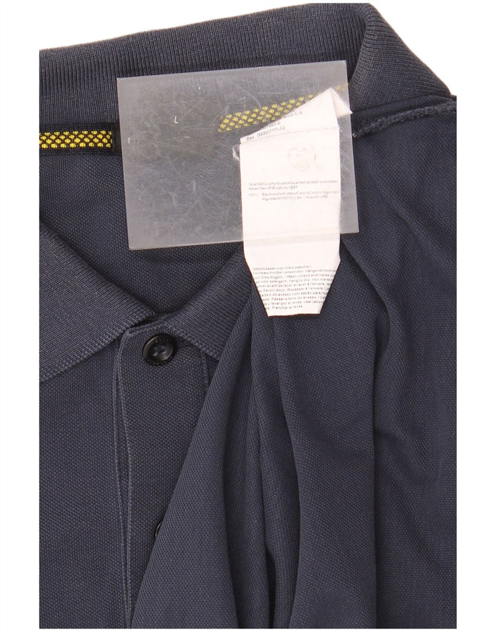 Cămașă polo HUGO BOSS pentru bărbați, mare din bumbac bleumarin