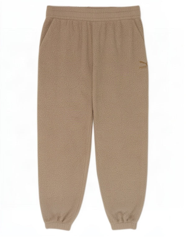 Pantaloni de trening pentru femei Puma Fleece Joggeri UK 18 XL poliester bej