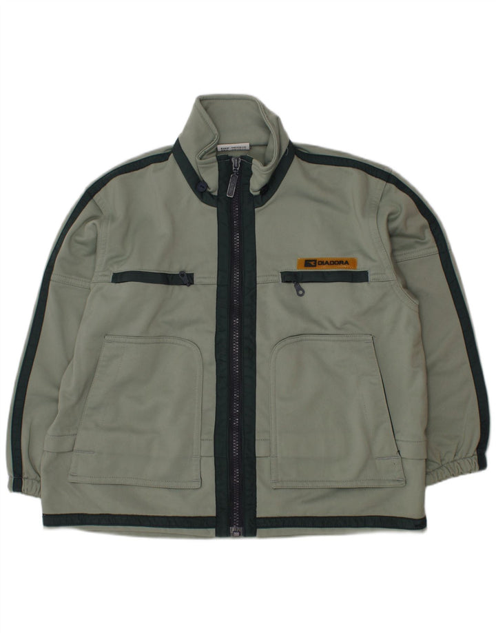 DIADORA Jachetă de trening pentru băieți 5-6 ani Poliester color bloc verde