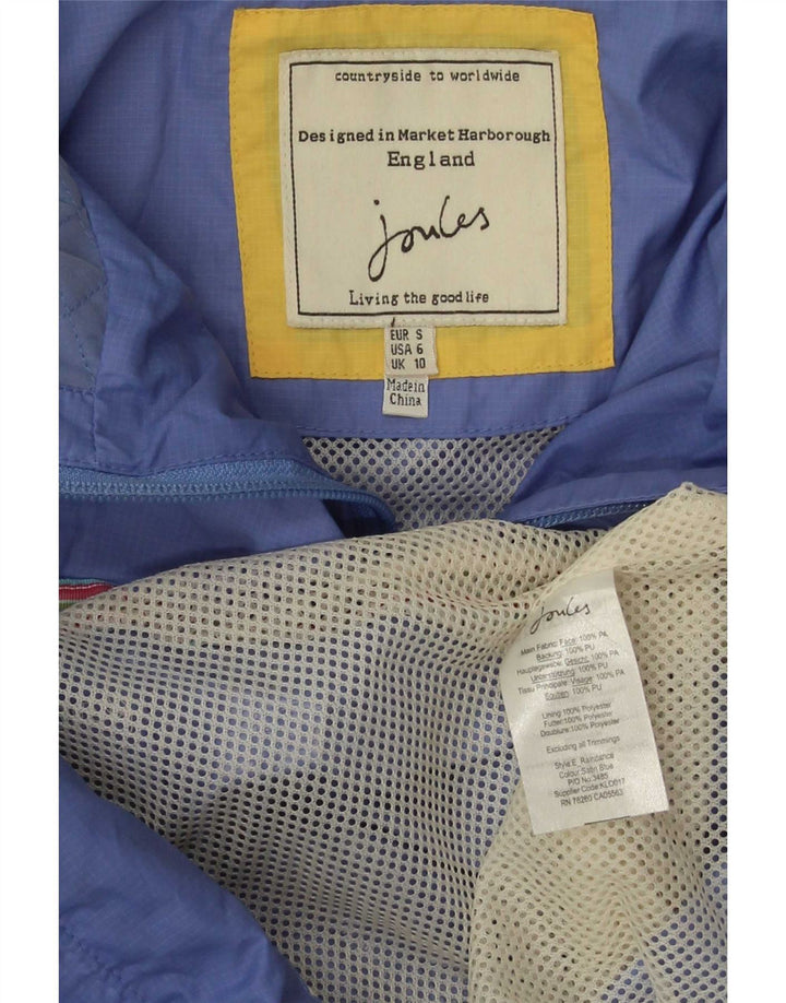 Jachetă de ploaie supradimensionată pentru femei cu glugă Joules UK 10 Poliester albastru mic