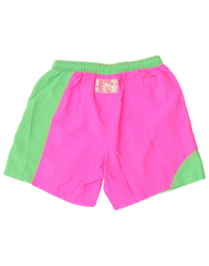 Pantaloni scurți de înot grafic pentru bărbați MC Kee IT 48 Medium Pink Colorblock
