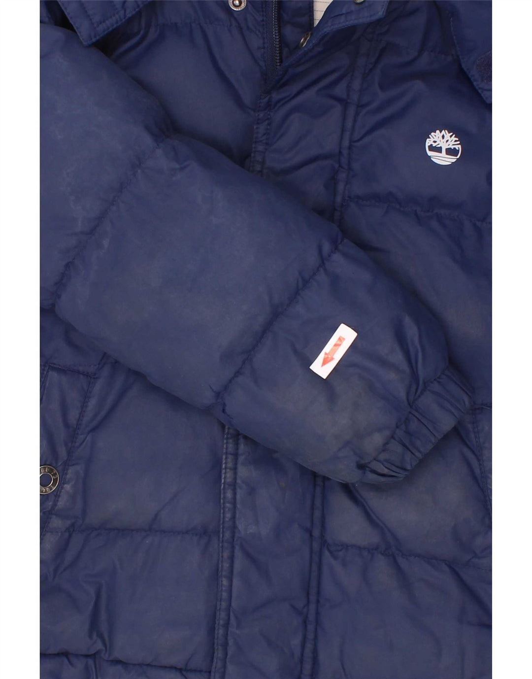 Jachetă căptușită cu glugă Timberland pentru băieți 4-5 ani poliester bleumarin