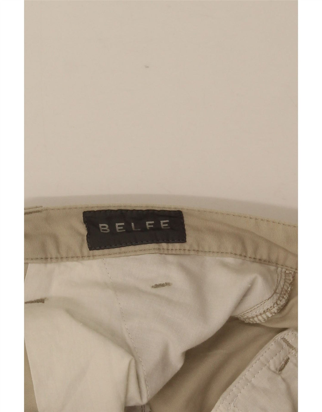 BELFE & BELFE Pantaloni scurți cargo pentru bărbați W34, bumbac mare, bej