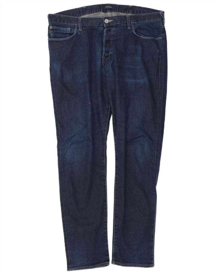 Blugi slim pentru bărbați Paul Smith W36 L30 bumbac bleumarin
