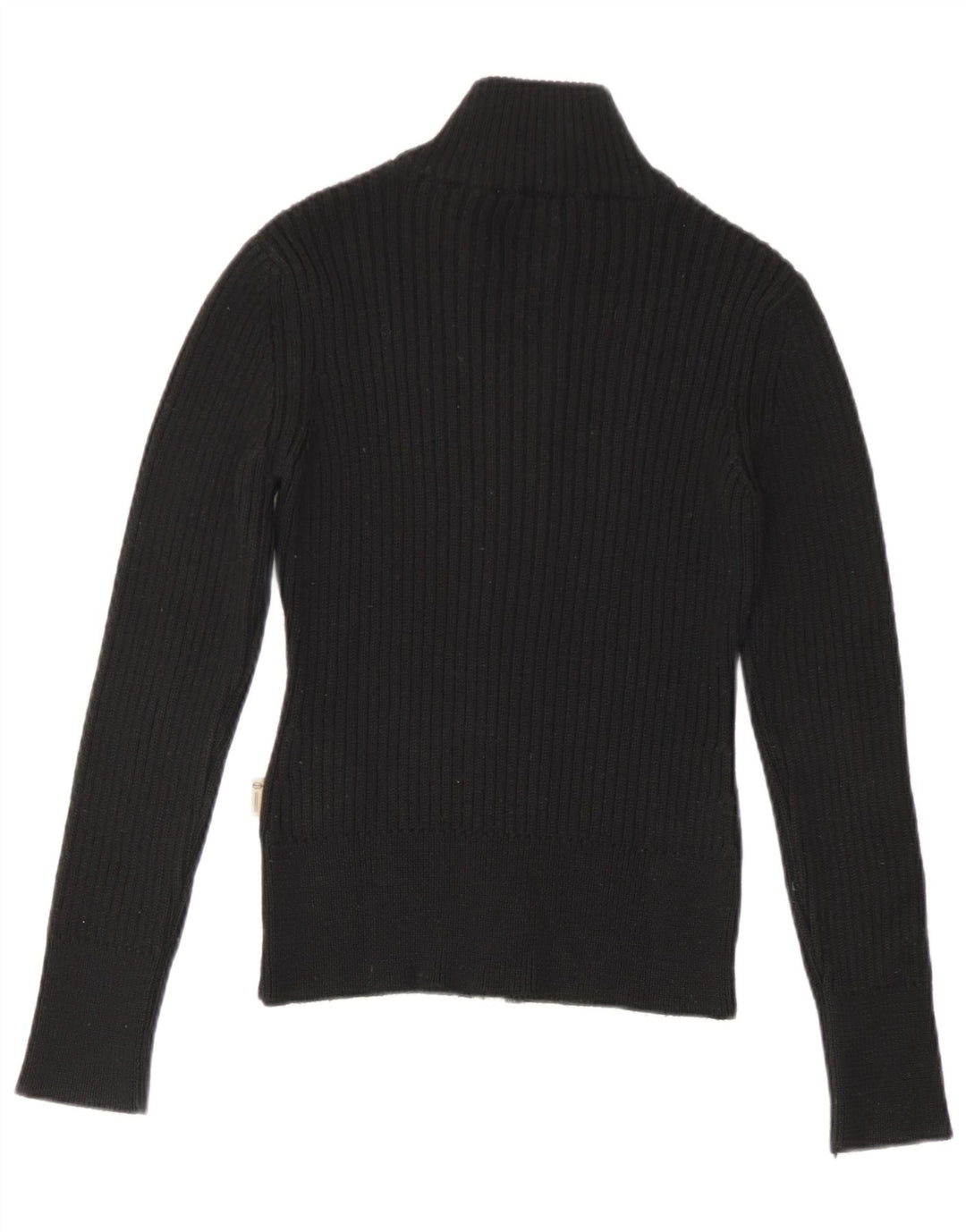 Pulover cardigan cu fermoar complet pentru femei Sergio Tacchini UK 10 Mic Negru