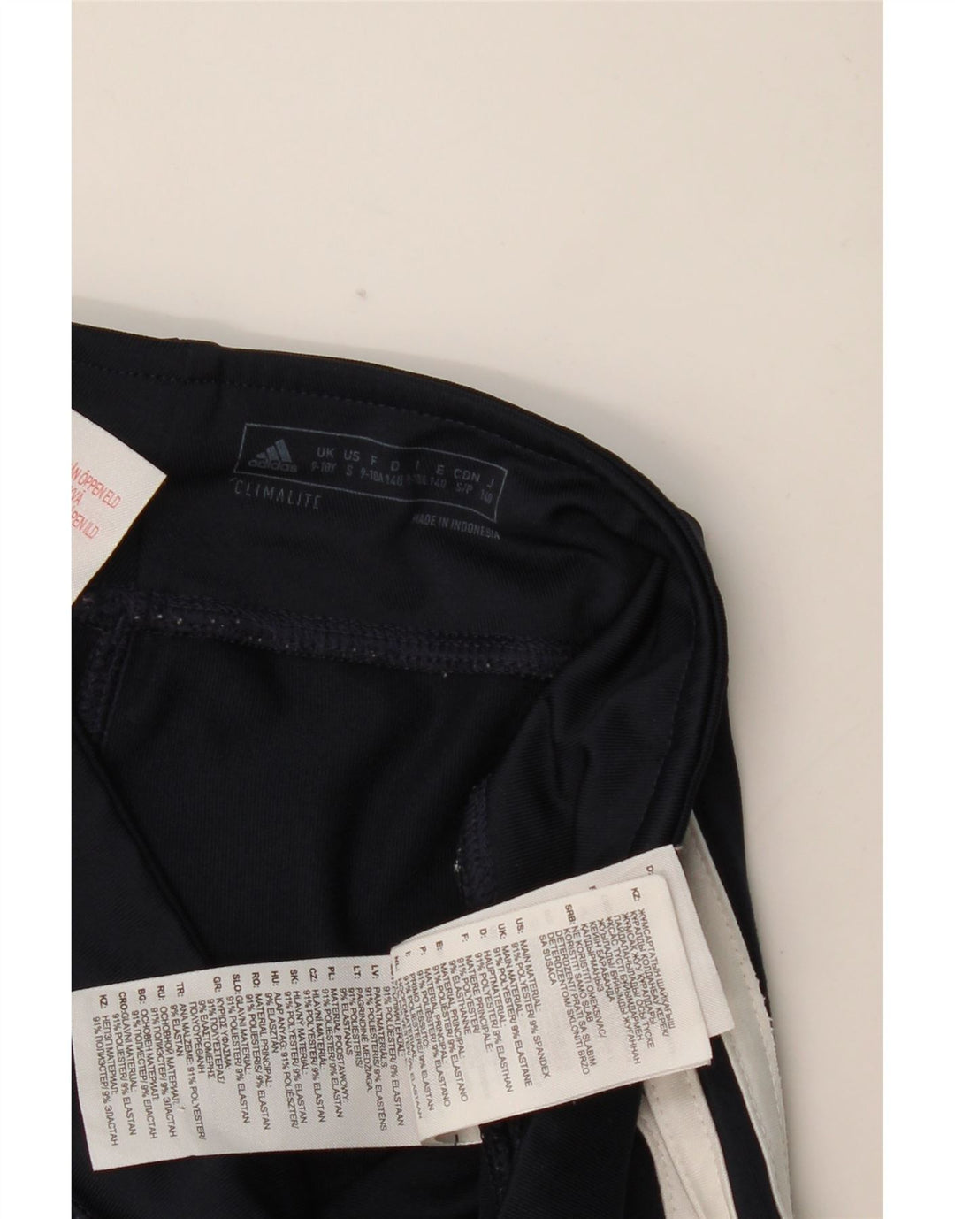 Leggings Climalite ADIDAS pentru fete 9-10 ani poliester bleumarin