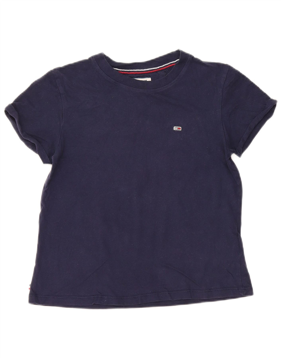 TOMMY HILFIGER Tricou supradimensionat pentru femei UK 2 2XS Bumbac bleumarin