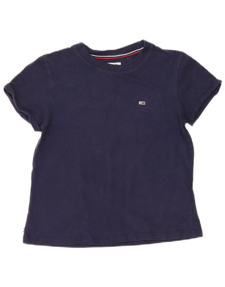 TOMMY HILFIGER Tricou supradimensionat pentru femei UK 2 2XS Bumbac bleumarin