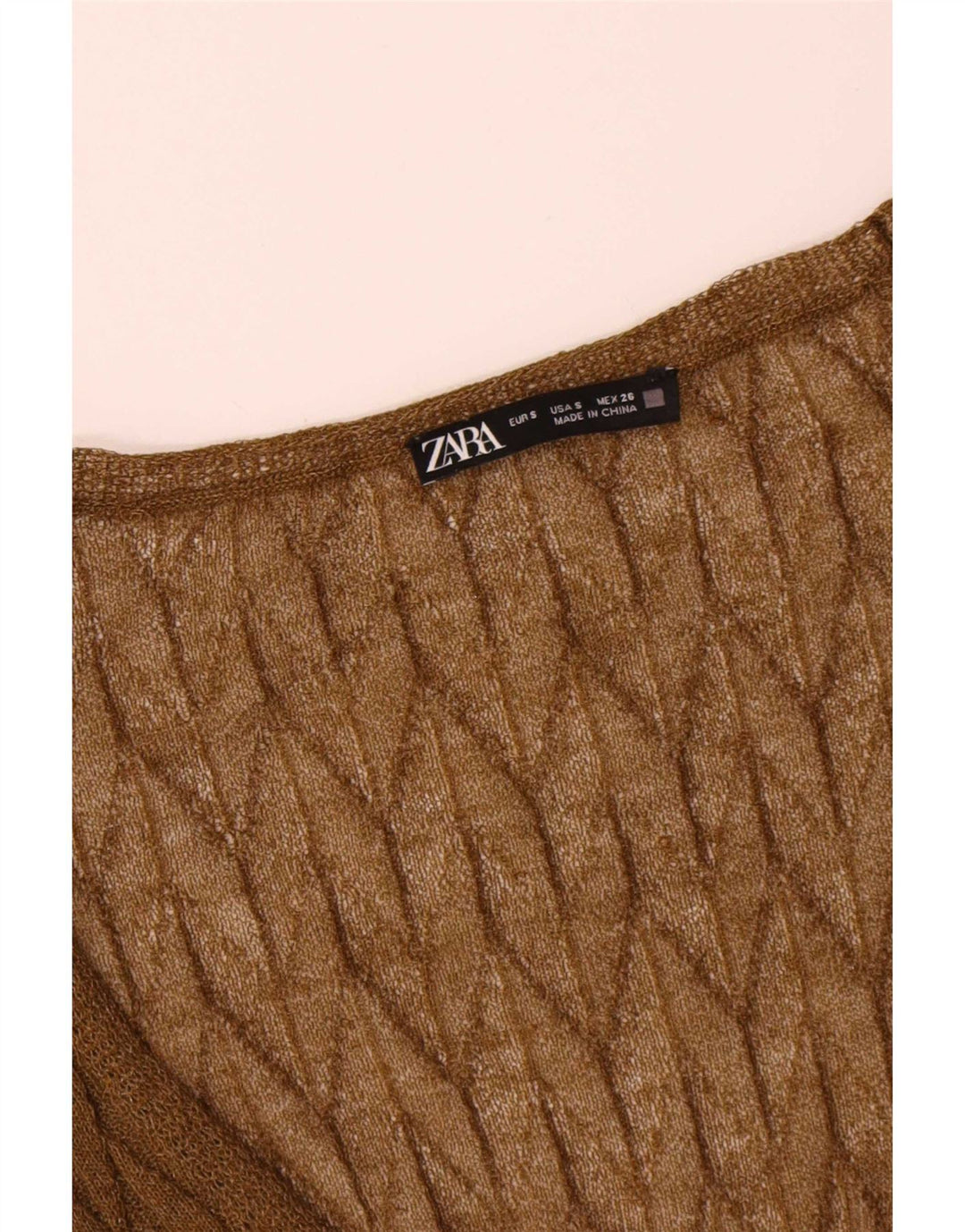 Top cardigan supradimensionat pentru femei Zara UK 10 Small Khaki