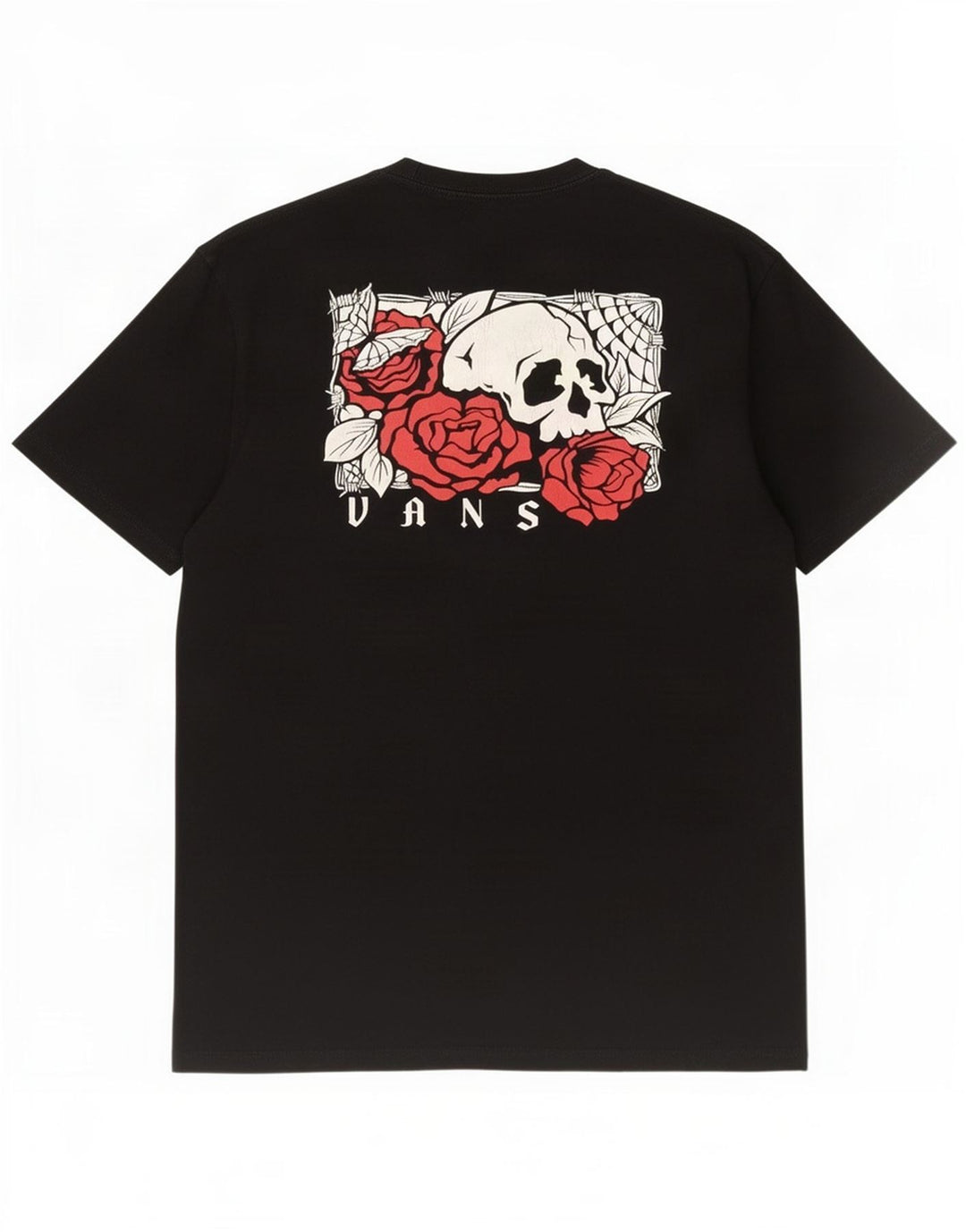 Tricou grafic Vans pentru bărbați Top mare din bumbac negru