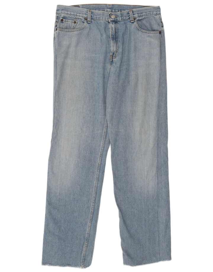 LEVI'S Blugi largi cu talie joasă 577 pentru femei US 16 2XL W38 L33 albastru bumbac