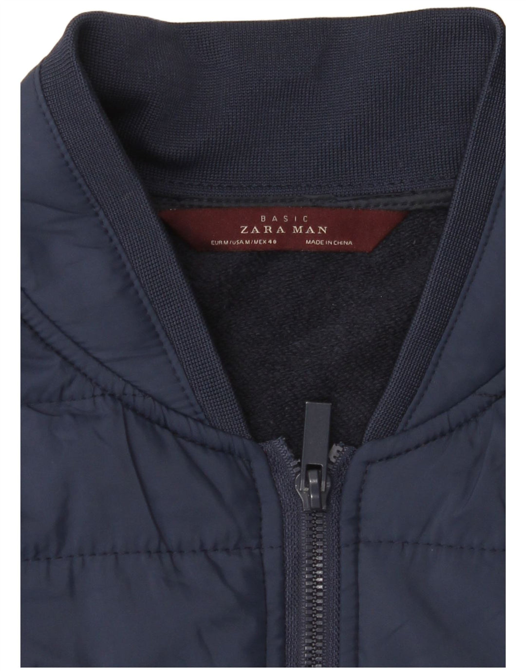 Gilet căptușit pentru bărbați ZARA UK 38 Medium Bleumarin