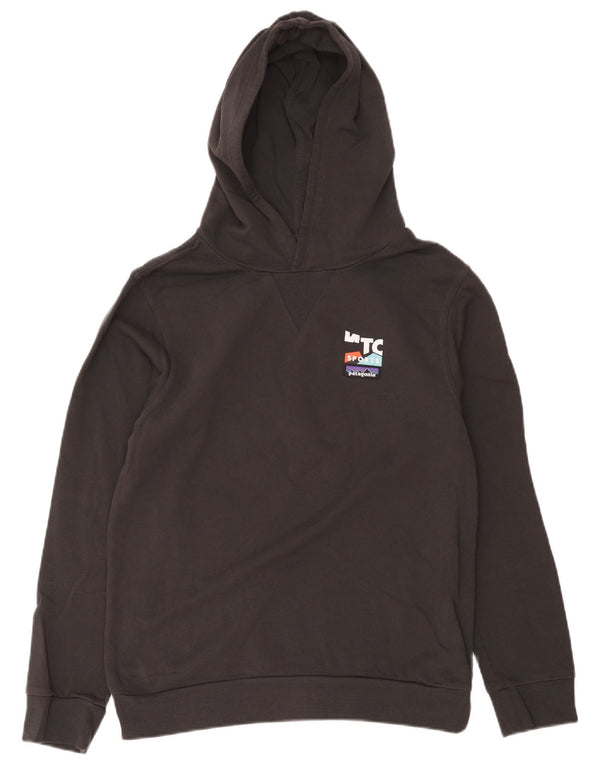 Patagonia Mens Graphic Hoodie Jumper mic, gri bumbac