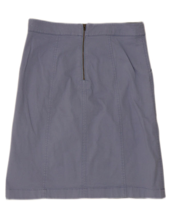 Fustă A-Line Boden pentru femei UK 10 Small W27 Blue Bumbac