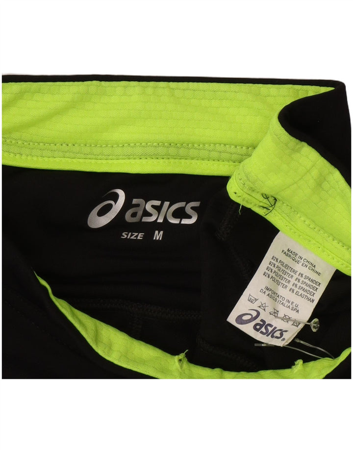 Leggings Asics Graphic Capri pentru femei UK 12 Poliester mediu negru