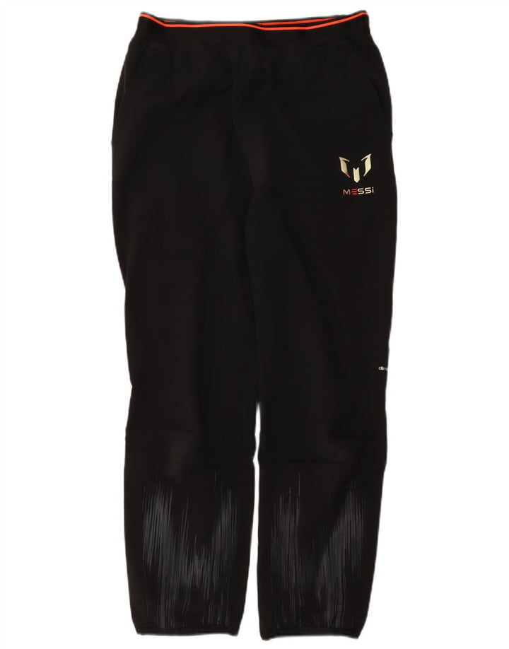 Pantaloni de trening Adidas băieți MESSI 12-13 ani poliester negru