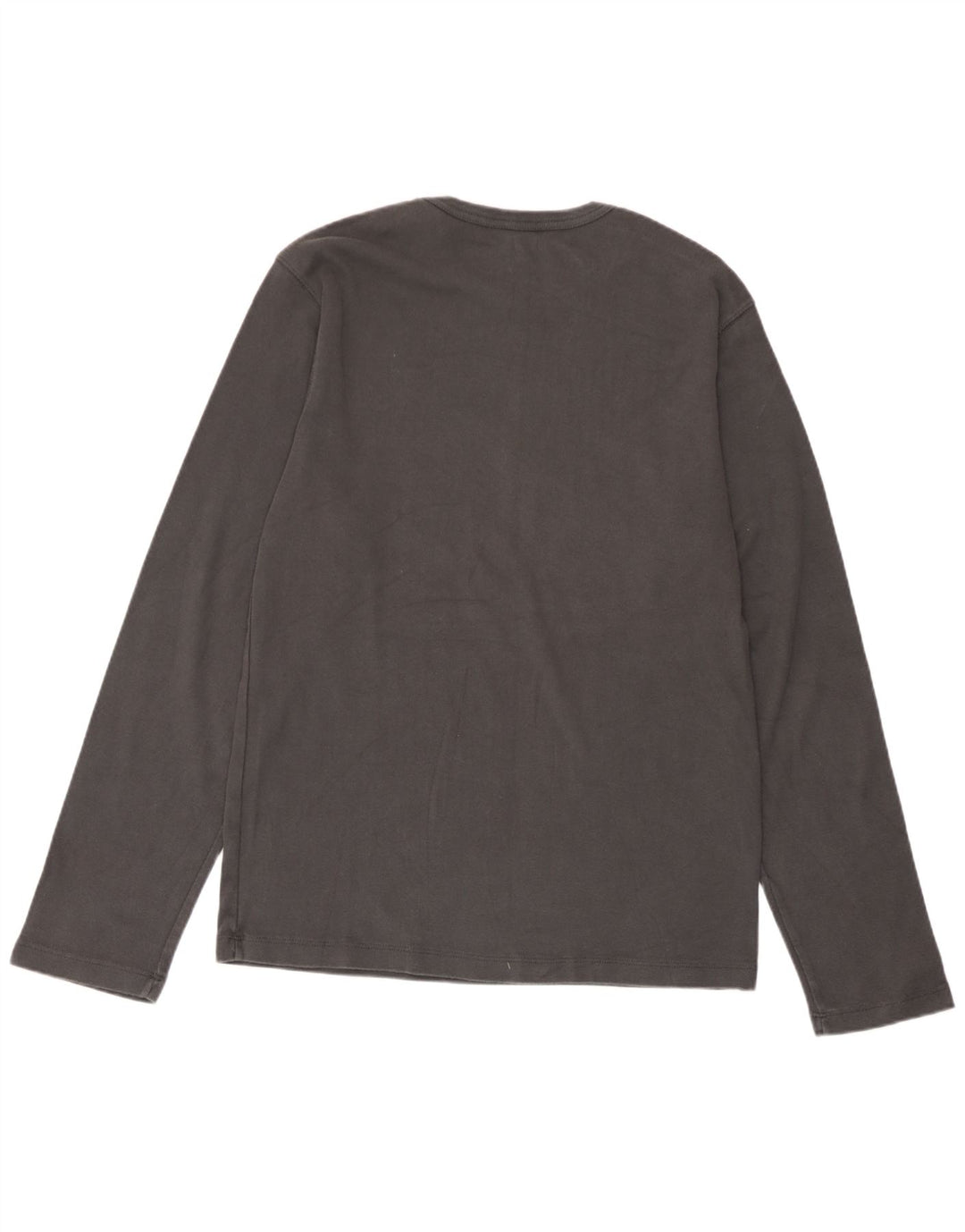 Gap Mens Fitted Top mânecă lungă mare bumbac gri