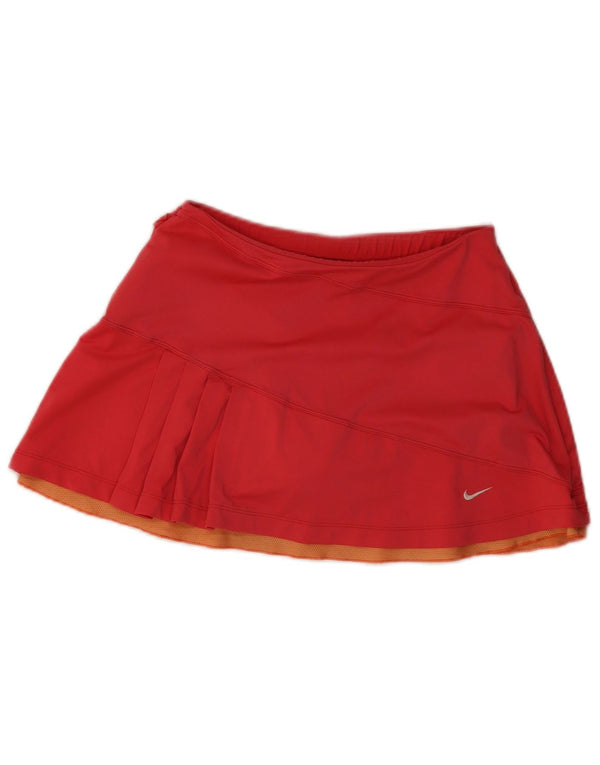 Fusta de tenis Nike Dri Fit pentru femei UK 8/10 Poliester roșu mic