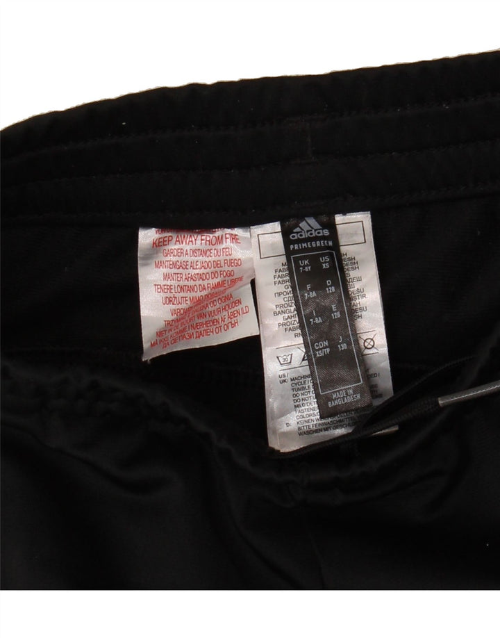 ADIDAS Boys Tracksuit Trousers 7-8 Years  Black Polyester Vintage Adidas and Second-Hand Adidas from Messina Hembry 