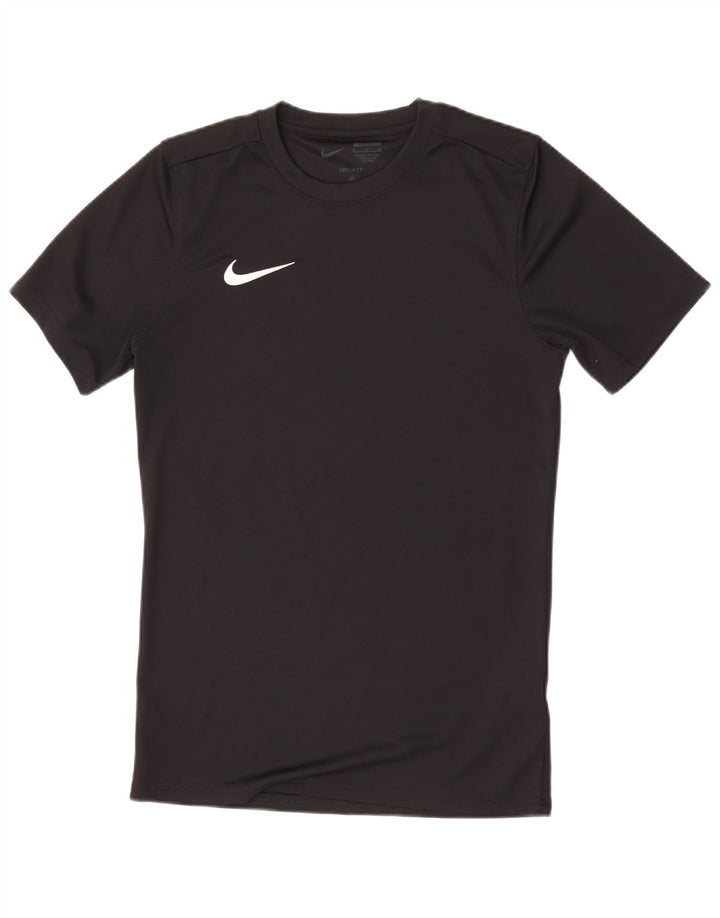 Tricou subțire Nike Dri Fit pentru bărbați Top mic poliester negru