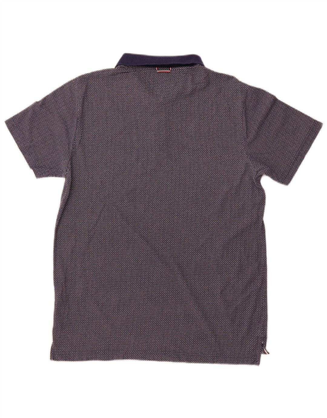 Tricou polo TOMMY HILFIGER pentru bărbați XL, bumbac cu pete, albastru marine