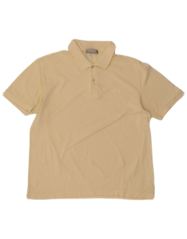Tricou polo Sergio Tacchini pentru bărbați IT 50 Bumbac galben mediu