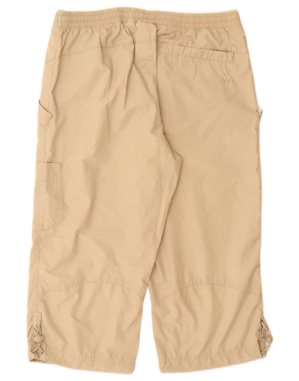 Pantaloni de trening Adidas Capri pentru bărbați UK 10 Mic, bej, poliester