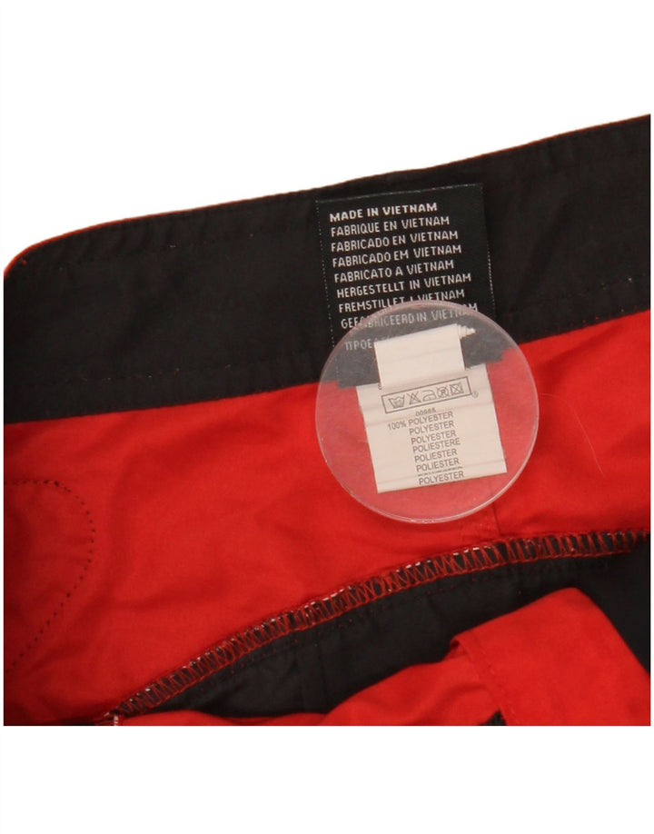 Pantaloni scurți de înot grafic Quiksilver pentru bărbați, roșu mediu, poliester color bloc