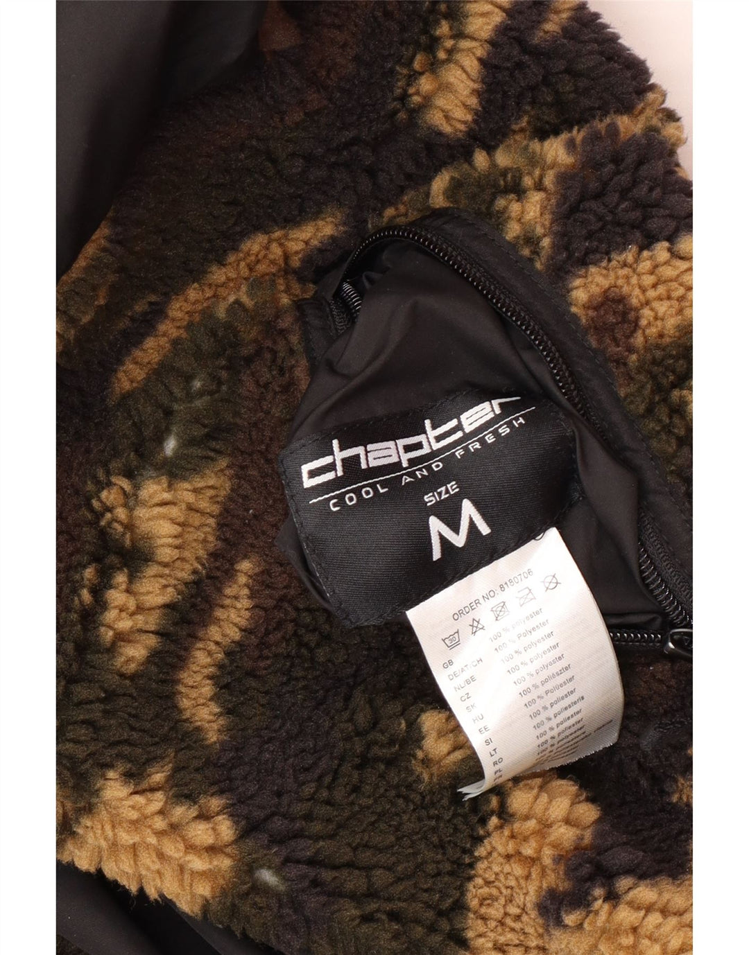 CAPITOLUL Jachetă reversibilă din lână pentru bărbați Marea Britanie 38 Camuflaj mediu kaki