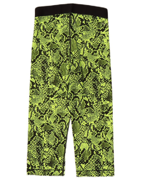 Leggings capri cu grafic Dri Fit Nike pentru femei UK 10 Mic, verde, imprimeu cu animale