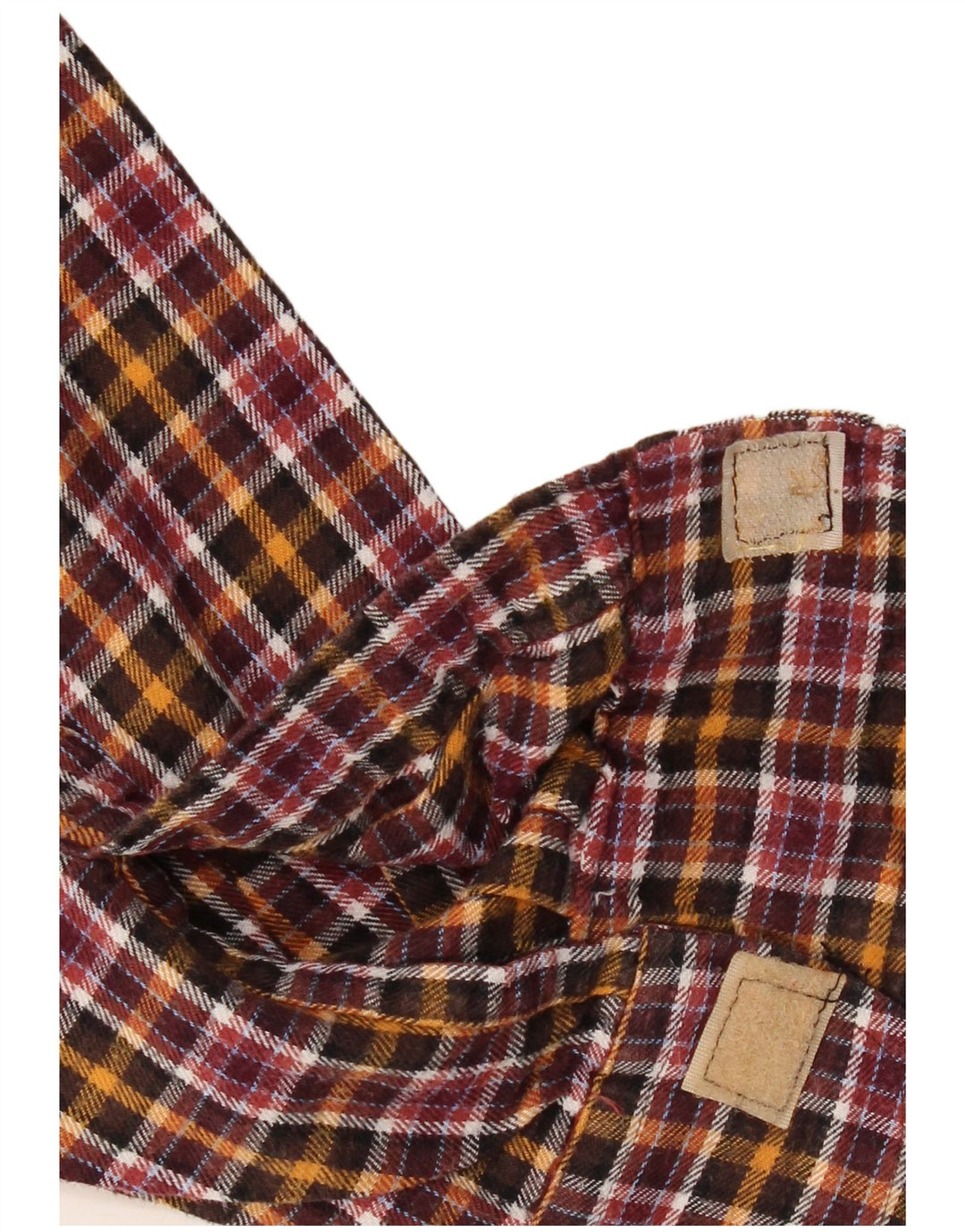 Cămașă de flanel pentru bărbați VINTAGE Mărimea 41/42 Bumbac cu carouri multicolore mare