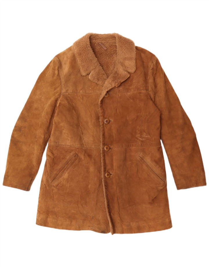 Jachetă Anfor Sherpa Suede pentru bărbați IT 48 Medium Brown Leather