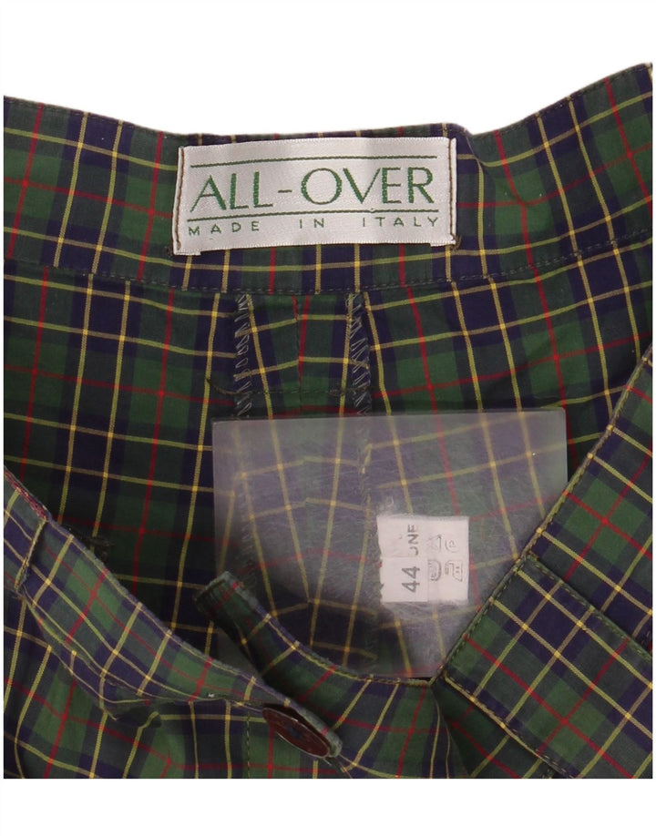 Pantaloni scurți chino pentru femei All Over IT 44 Medium W28 Green Check
