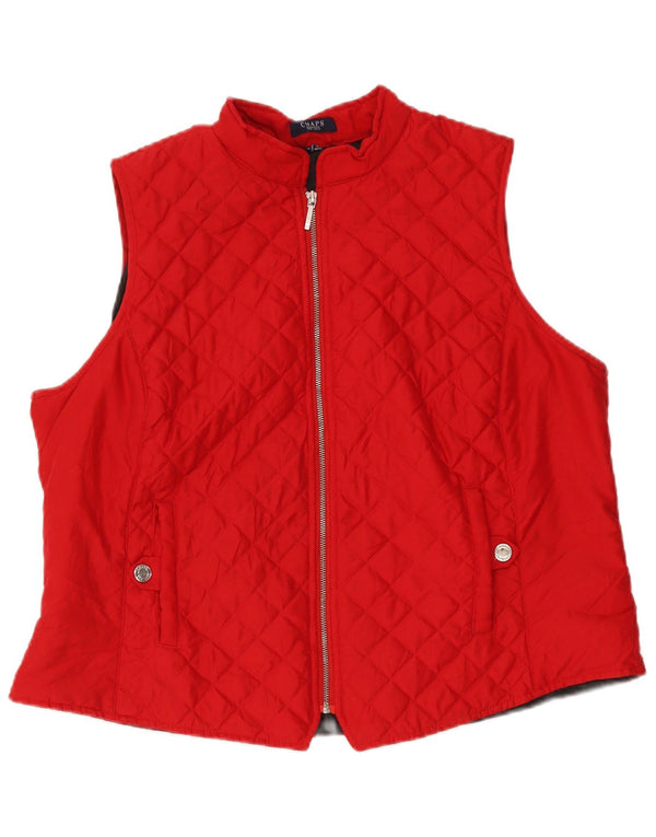 Gilet matlasat pentru femei Chaps UK 18 XL Red