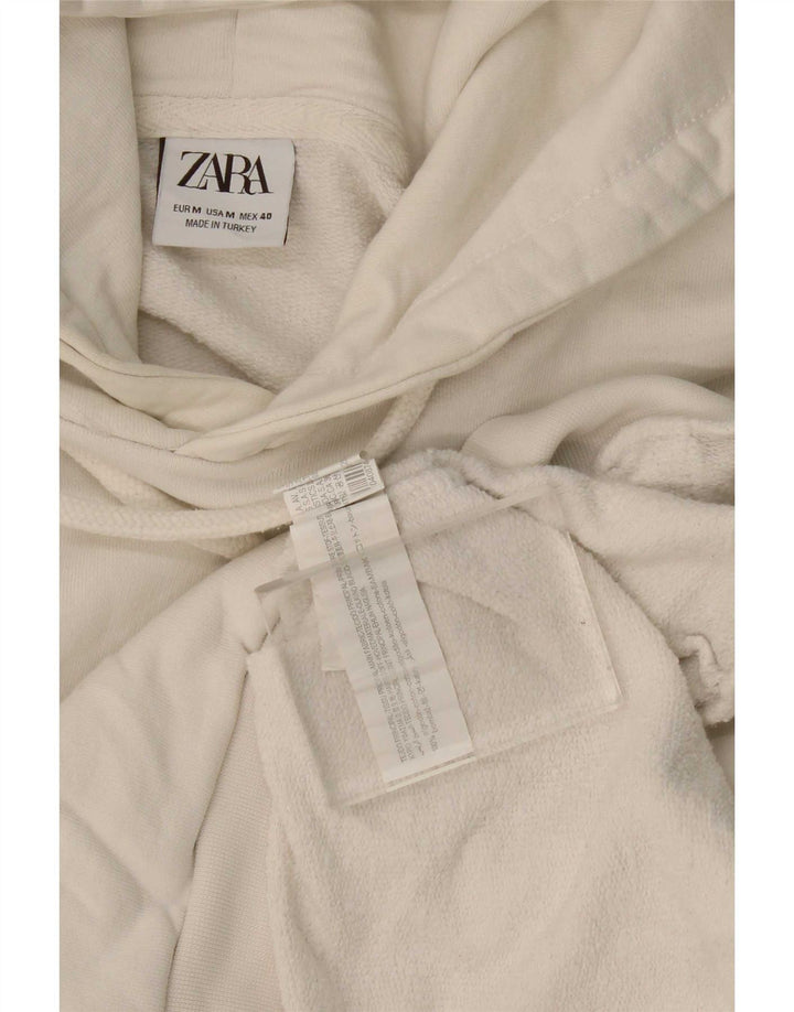 Pulover pentru bărbați Zara, bumbac alb mediu