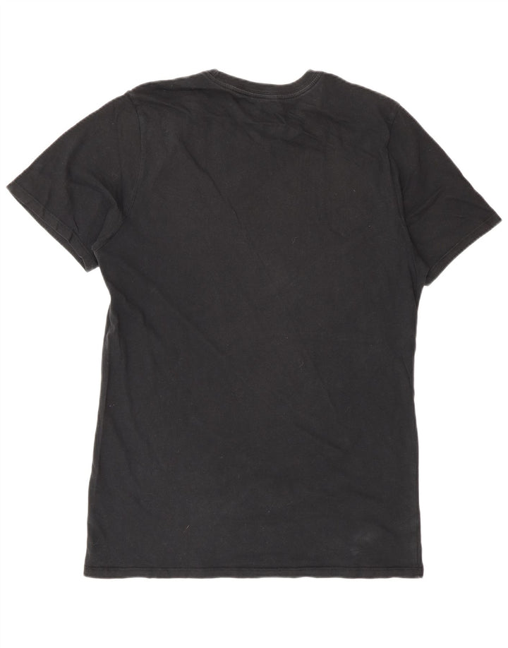 Tricou cu croi atletic Nike pentru bărbați Top mediu din bumbac negru