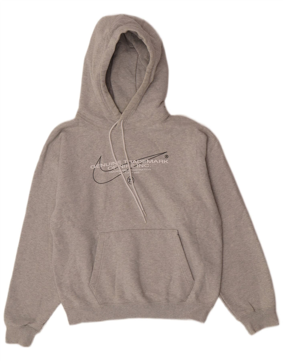Pulover Nike Grafic pentru bărbați, bumbac mic, gri