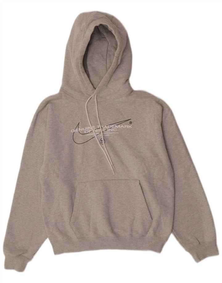 Pulover Nike Grafic pentru bărbați, bumbac mic, gri