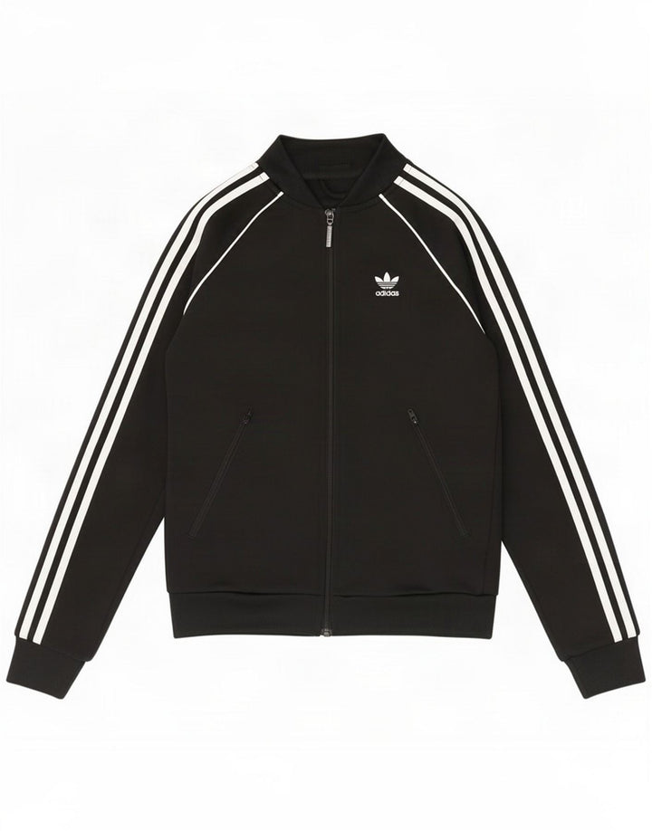 Adidas Womens Trening Top Jacket UK 4 XS Black Polyester