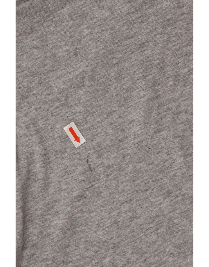 Tricou grafic Nike pentru bărbați Top mic, gri, bumbac cu pete