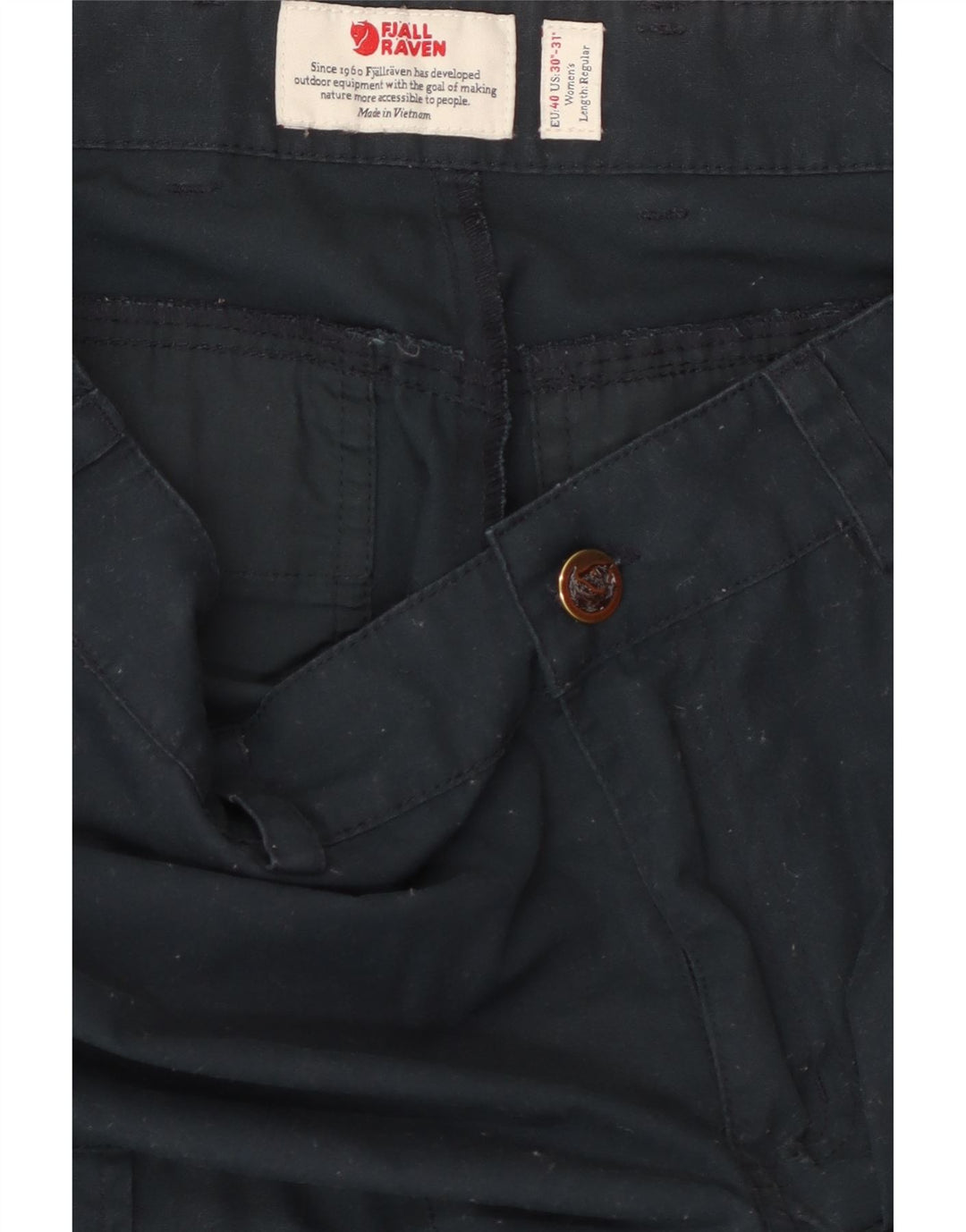 Pantaloni cargo pentru femei Fjall Raven EU 40 Medium W30 L29 Poliester negru